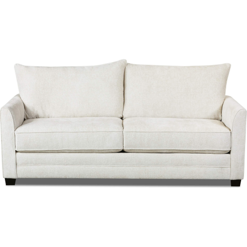 Juniper 57" Loveseat in Off White Chenille Fabric